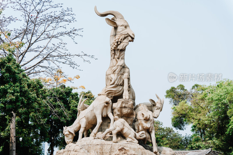 广州越秀公园五羊石像