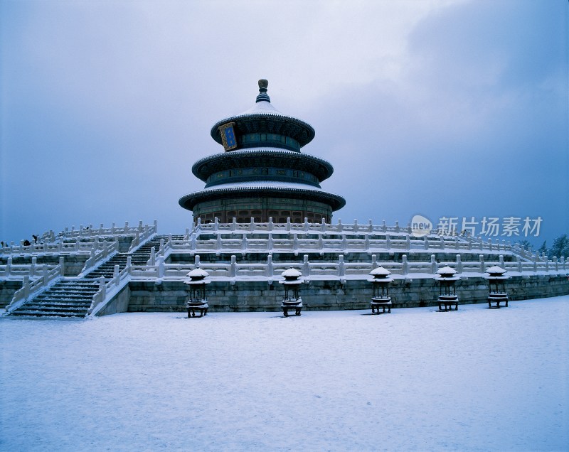 天坛祈年殿雪景