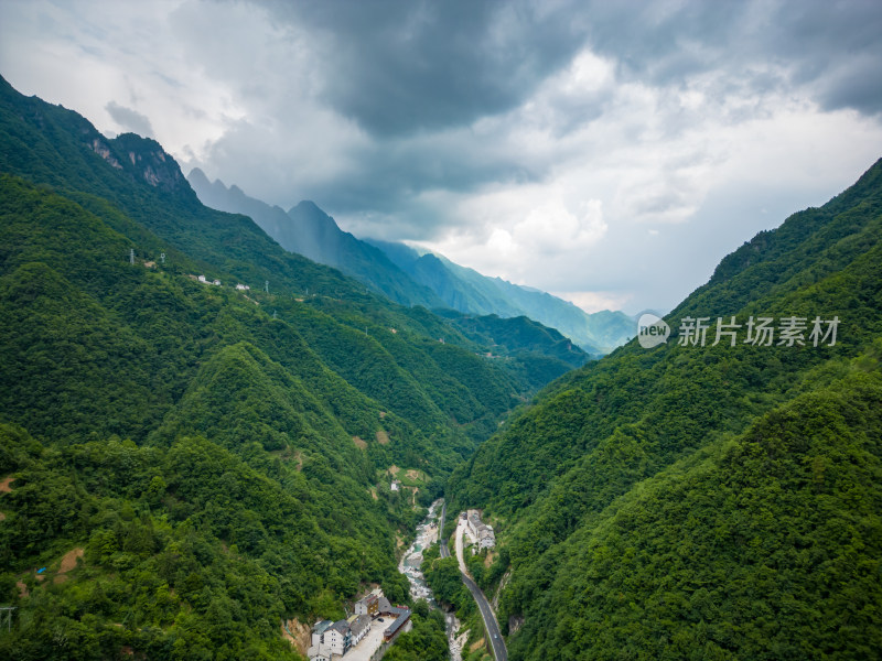 祖国大好河山湖北神农架 A景区航拍摄影图