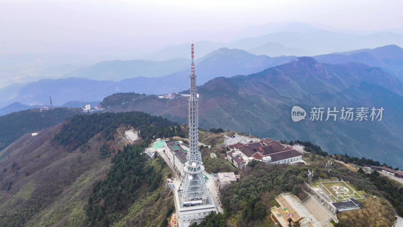 湖南南岳衡山5A景区航拍图