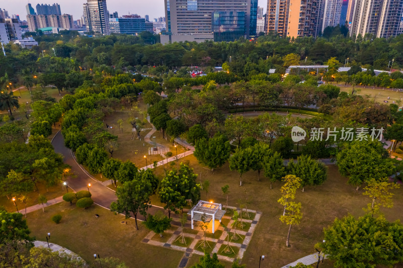 东莞城市公园航拍