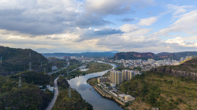 乐昌坪石全镇风景