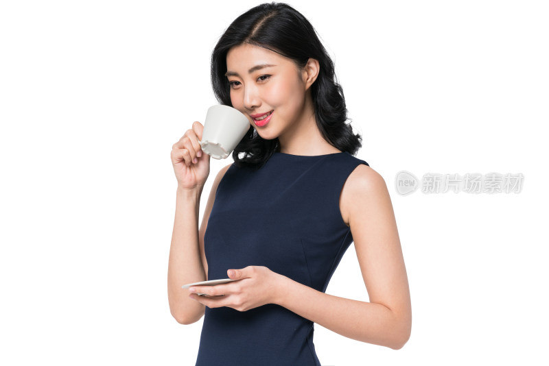 职业女性喝咖啡