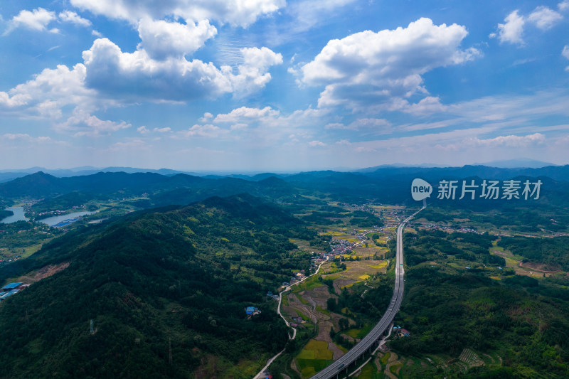 农业种植山川丘陵乡村航拍摄影图