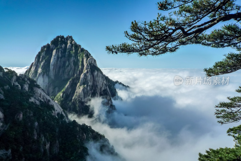 大美中国自然风光黄山风景区旅游景点