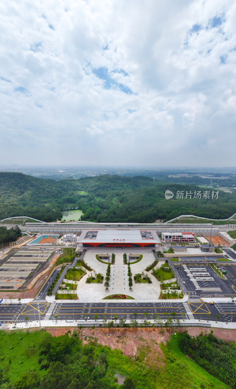 惠州市博罗县广汕高速铁路罗浮山站航拍