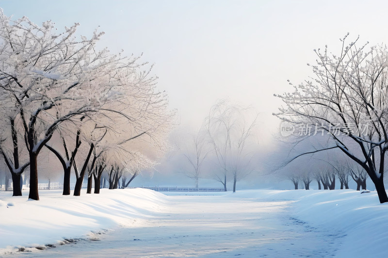 冬天背景大寒雪景壁纸