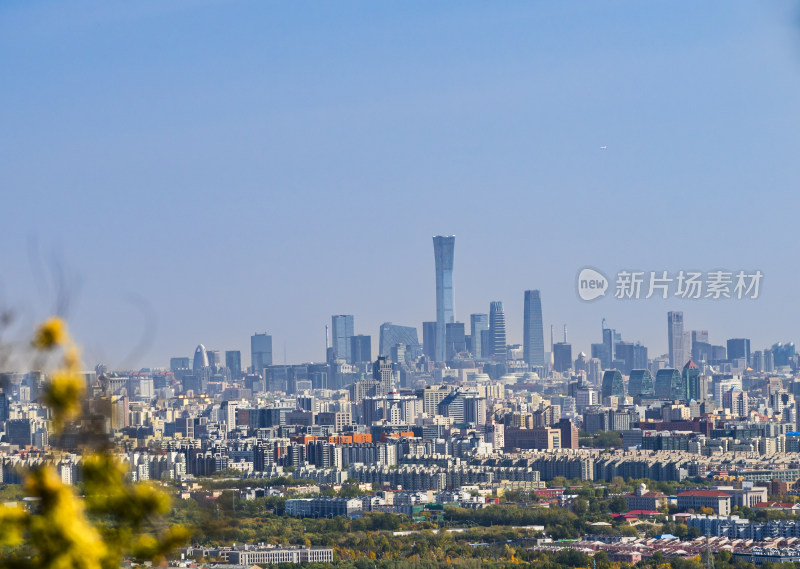 现代化城市建筑群全景鸟瞰