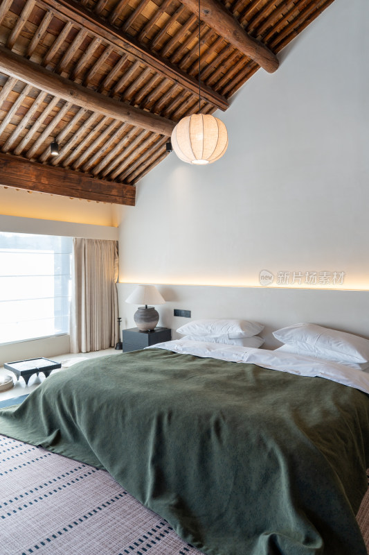 新中式禅意民宿室内外景色