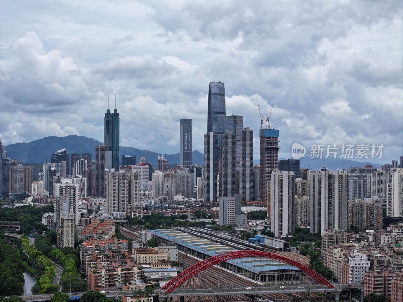 深圳罗湖区城市风光 地王大厦