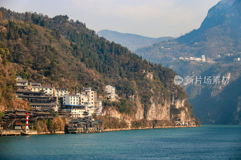 湖北宜昌三峡人家景区长江西陵峡灯影峡江域