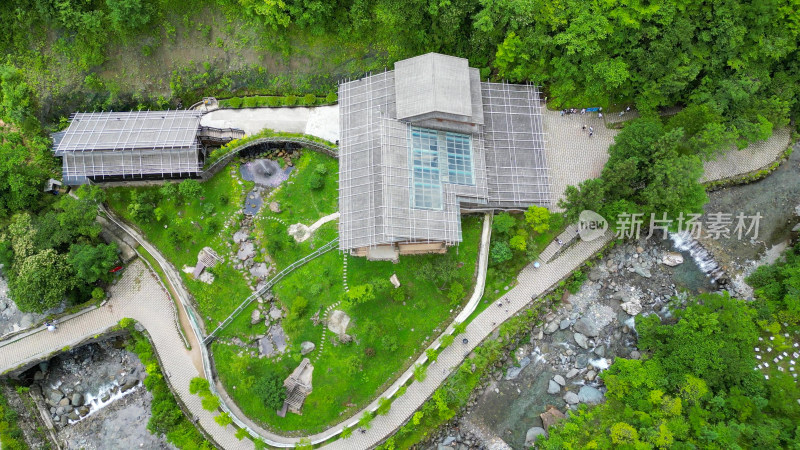 航拍湖北神农架官门山景区