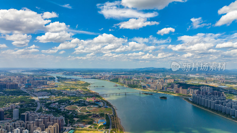 湖南长沙湘江两岸城市风光