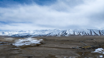 新疆帕米尔高原雪山航拍