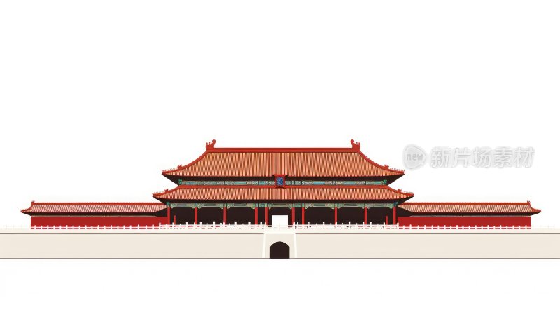 极简中国传统建筑紫禁城