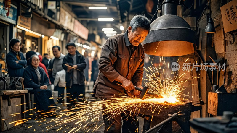 铁匠打铁匠心铸造的时代