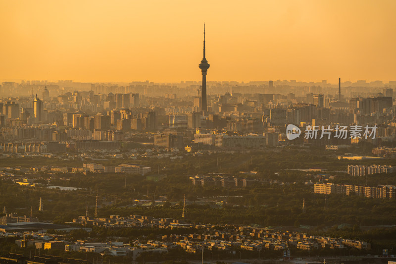 北京城市天际线 中央电视塔