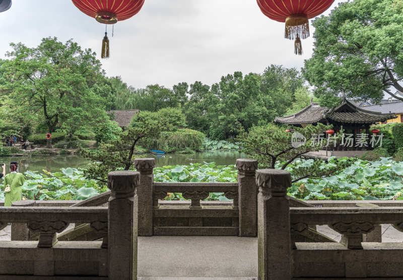 绍兴沈园中式园林风景