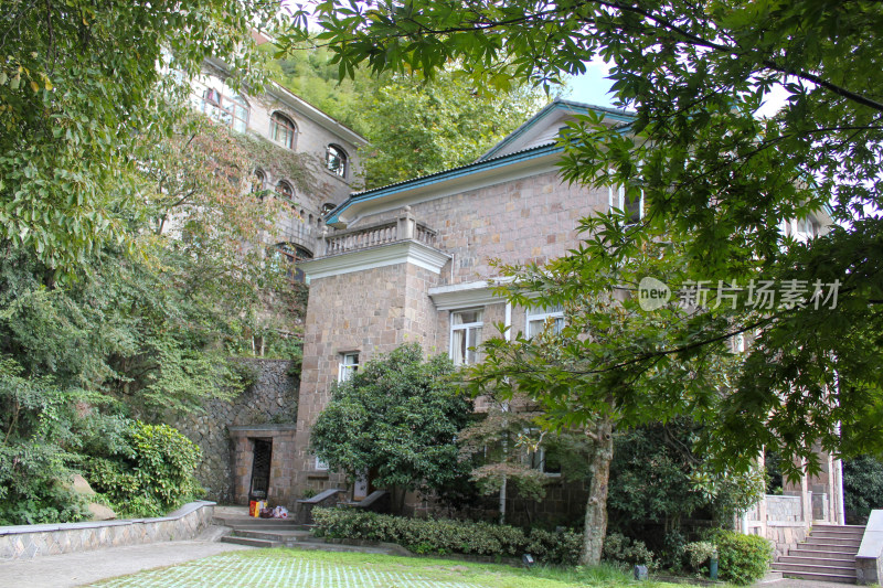 浙江莫干山美丽生态建筑风光