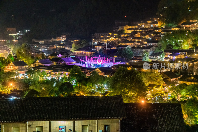 贵州西江千户苗寨夜景