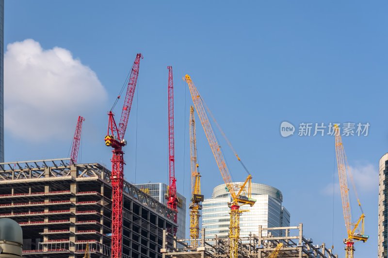 北京国贸CBD周边楼房建设塔吊