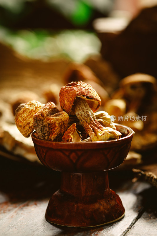 健康营养的姬松茸