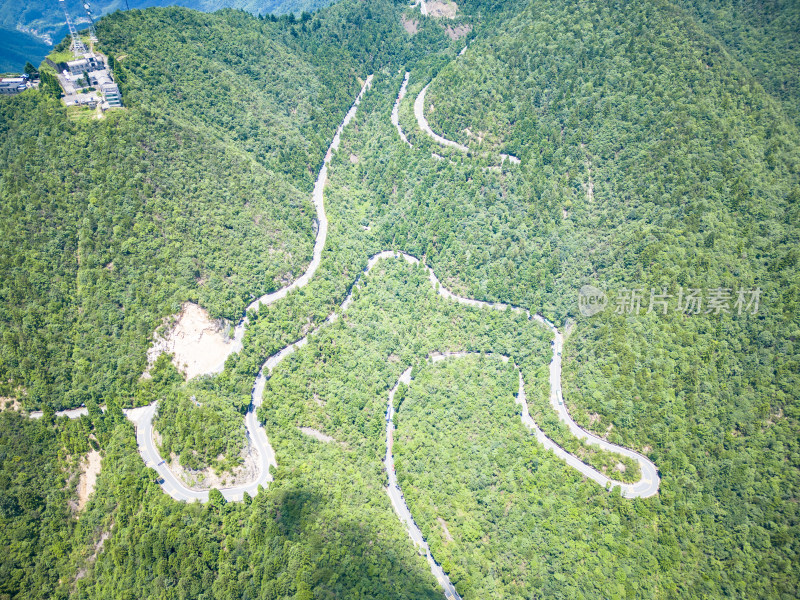 江西井冈山壮丽山河航拍图