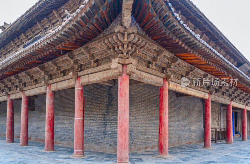 甘肃张掖大佛寺中式传统古建筑