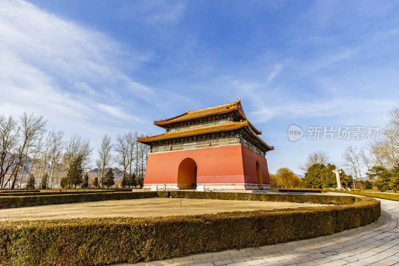 北京昌平区十三陵神道景区碑亭