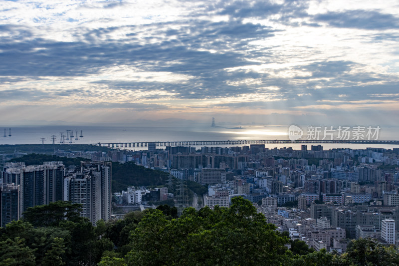 深圳西湾与深中通道同框景观