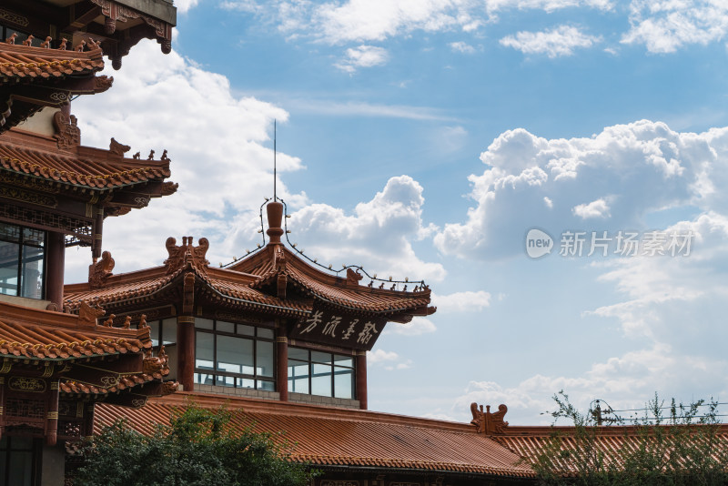 甘肃兰州碑林建筑特写