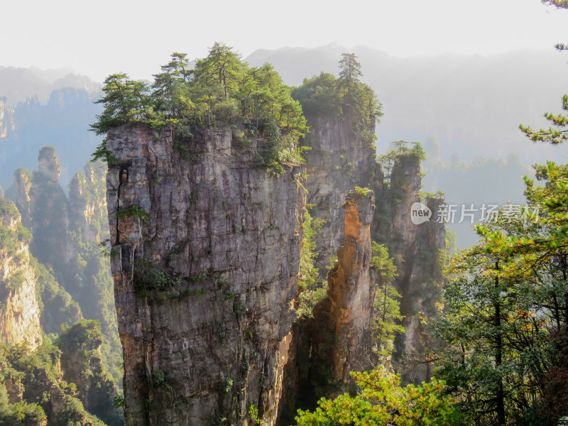 中国湖南张家界国家森林公园旅游风光