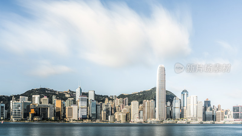 香港城市天际线的壮丽景观