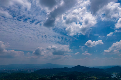 农业种植山川丘陵乡村航拍摄影图