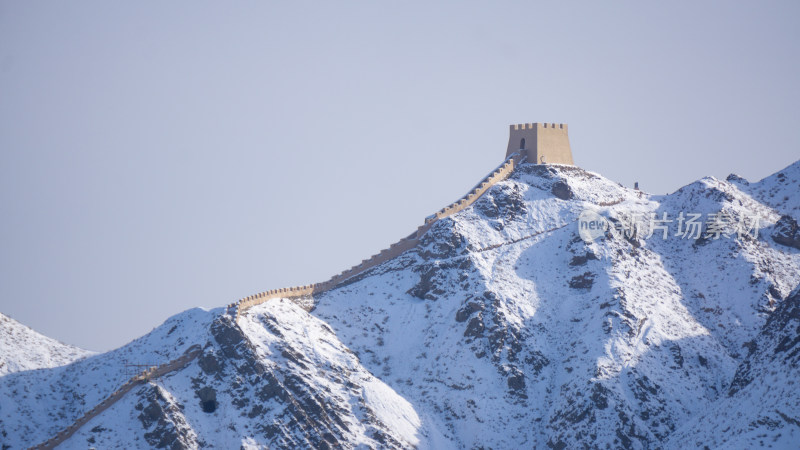 雪山上的长城