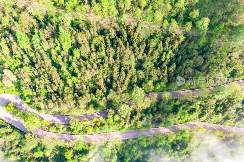 湖南湘西矮寨盘山公路航拍