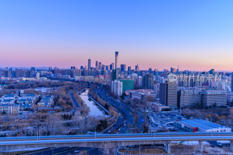 北京国贸城市天际线