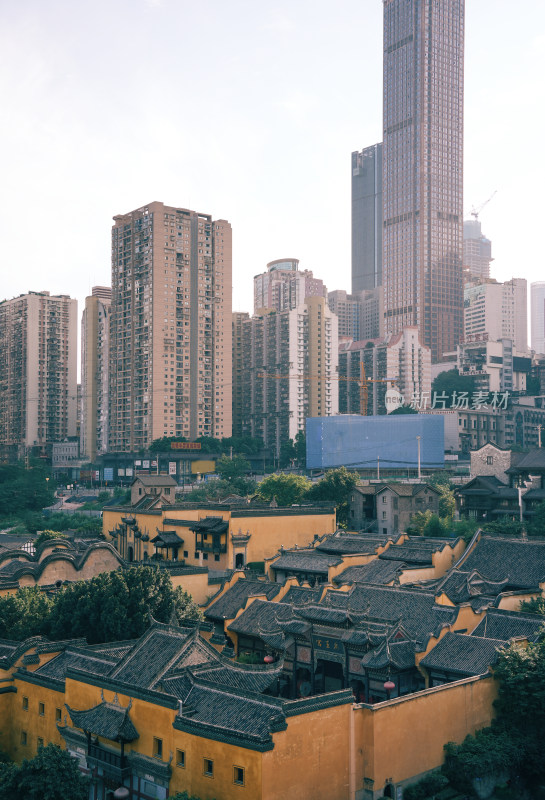 重庆湖广会馆与摩天大楼建筑