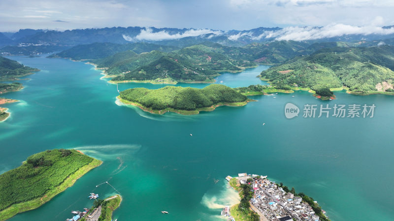 森林湖泊山川秀丽青山绿水