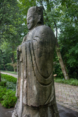 南京钟山风景区明孝陵神道文官翁仲