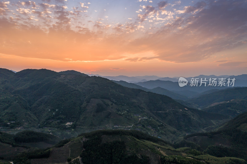 航拍福建乡村风景