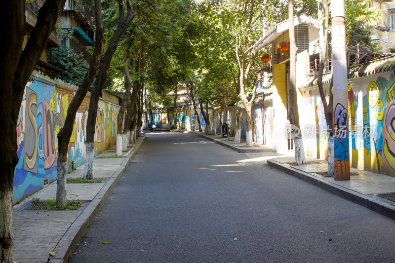 城市墙壁涂鸦金沙涂鸦一条街