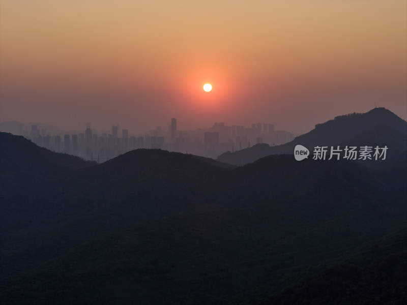 梅林后山深圳罗湖福田景色