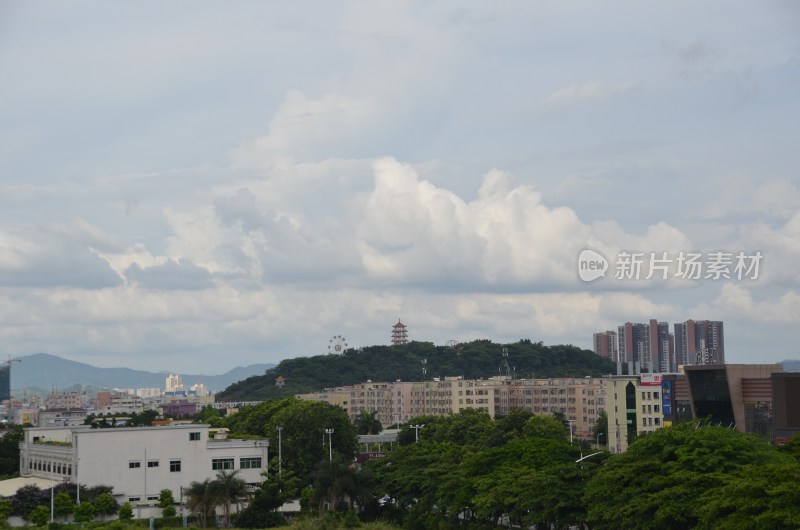 广东东莞：塘厦镇城市风光