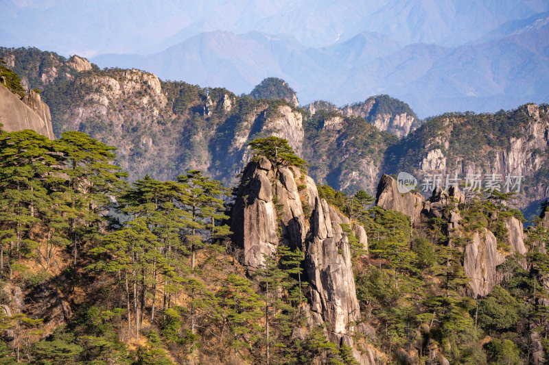 安徽黄山风景区自然风光