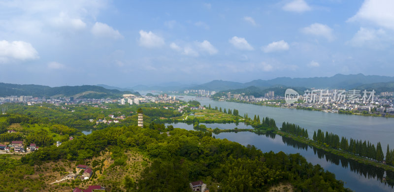 杭州建德梅城三江口南北塔