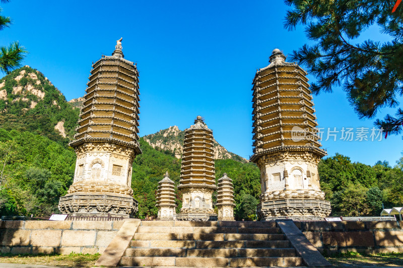 北京市昌平区4A景区银山塔林