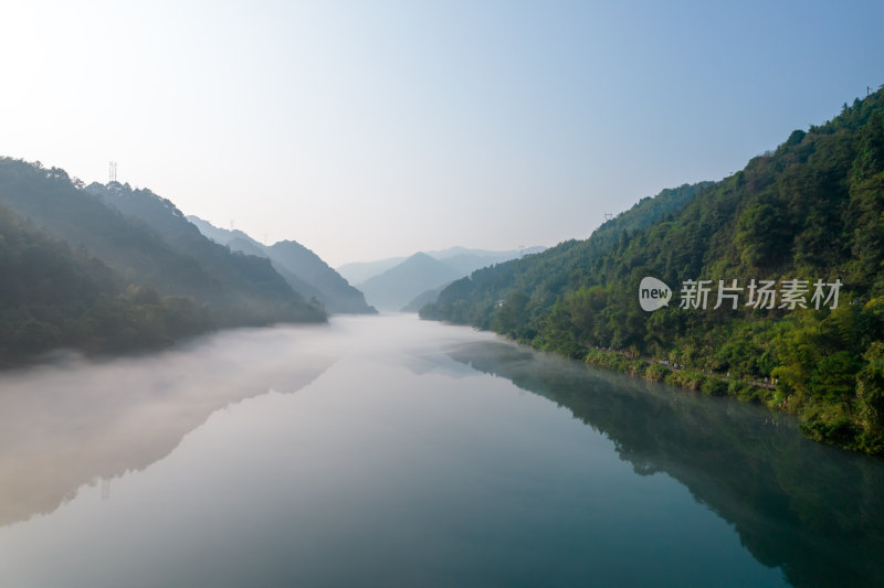 航拍湖南郴州小东江风景区