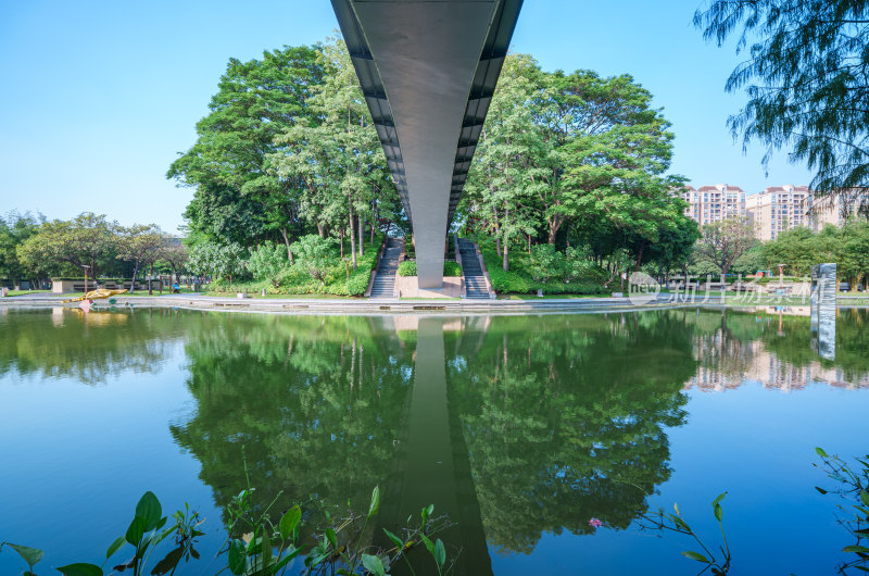 佛山千灯湖南海活水公园拱桥建筑