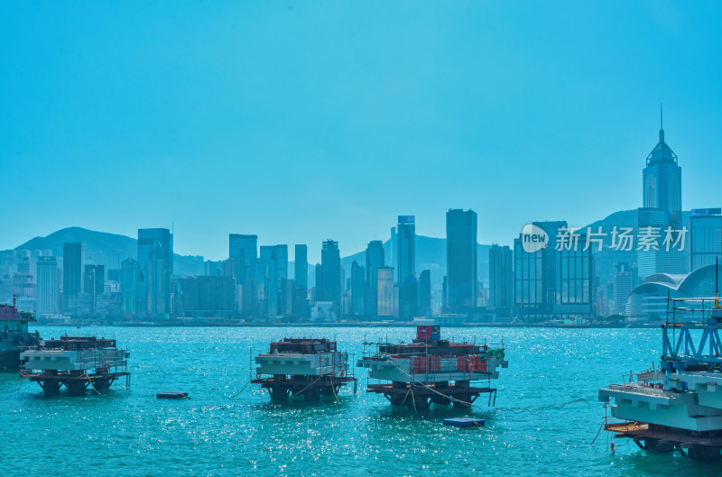 香港维多利亚港海岸港口邮轮码头